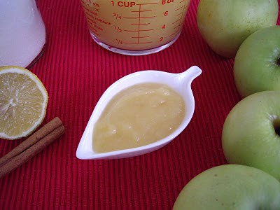Salsa de manzana [Microondas]