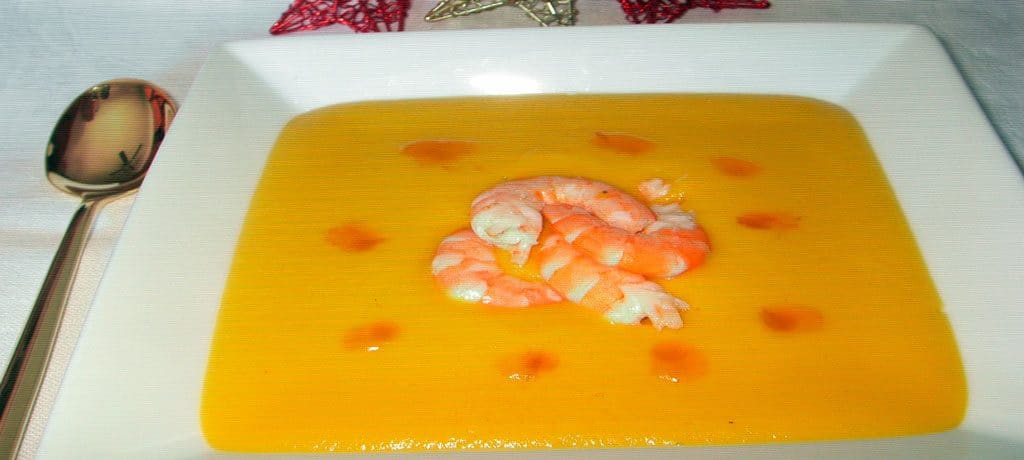 crema de langostinos